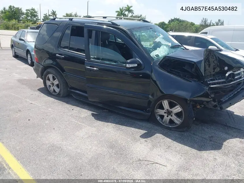 2005 Mercedes-Benz Ml 350 4Matic VIN: 4JGAB57E45A530482 Lot: 45653378