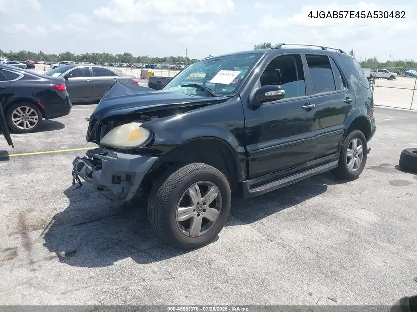 2005 Mercedes-Benz Ml 350 4Matic VIN: 4JGAB57E45A530482 Lot: 45653378
