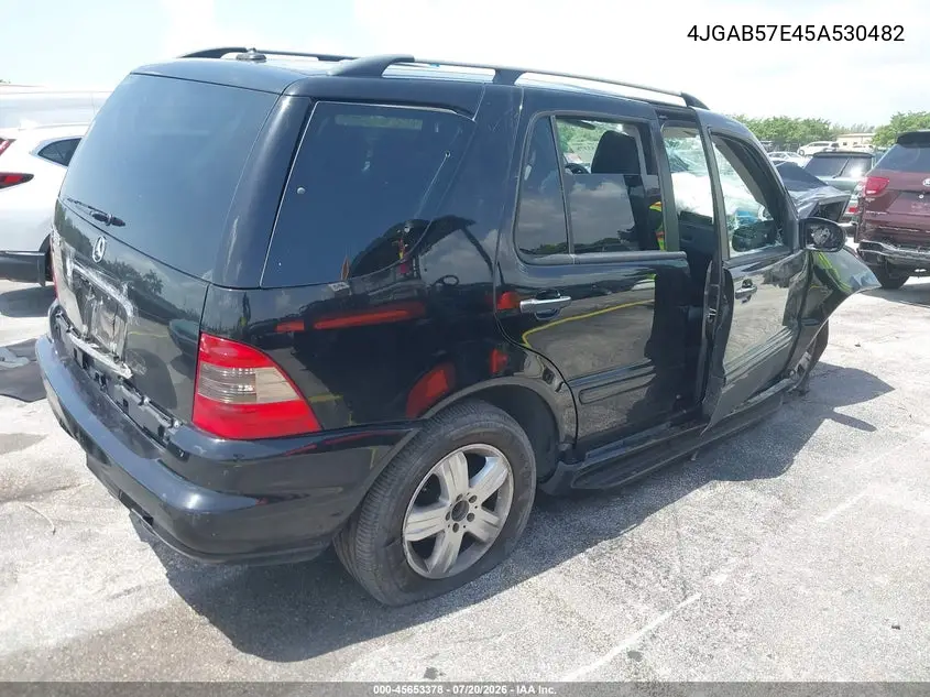 2005 Mercedes-Benz Ml 350 4Matic VIN: 4JGAB57E45A530482 Lot: 45653378