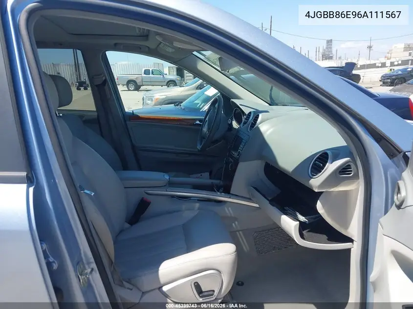 2006 Mercedes-Benz Ml 350 4Matic VIN: 4JGBB86E96A111567 Lot: 45399743