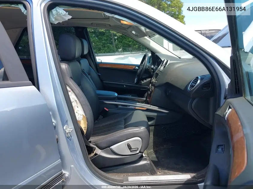 2006 Mercedes-Benz Ml 350 4Matic VIN: 4JGBB86E66A131954 Lot: 45399788