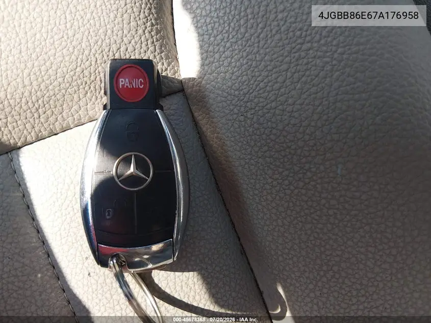 2007 Mercedes-Benz Ml 350 4Matic VIN: 4JGBB86E67A176958 Lot: 45678368