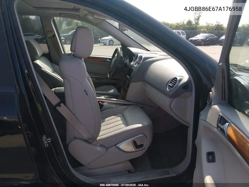 2007 Mercedes-Benz Ml 350 4Matic VIN: 4JGBB86E67A176958 Lot: 45678368