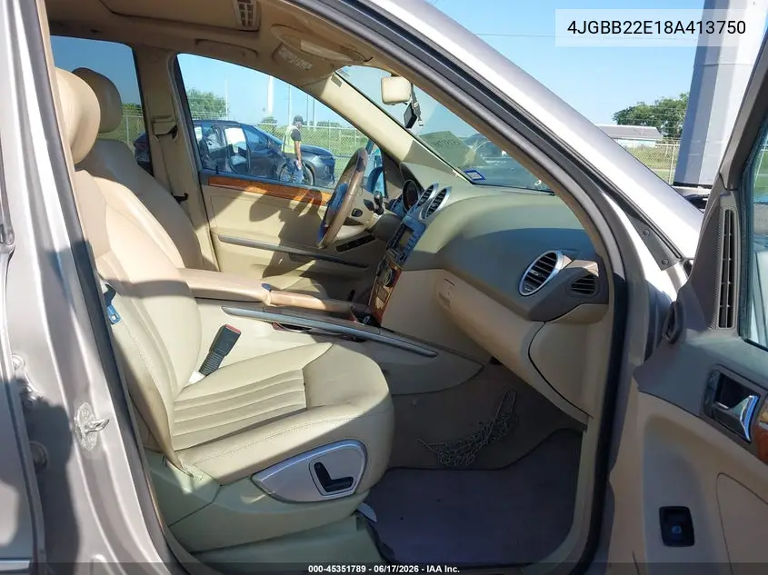 2008 Mercedes-Benz Ml 320 Cdi 4Matic VIN: 4JGBB22E18A413750 Lot: 45351789