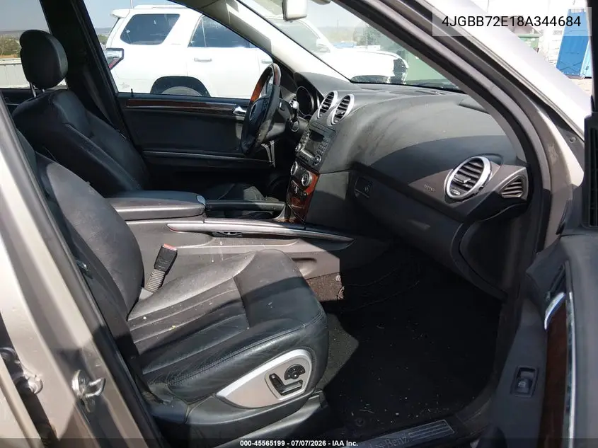 2008 Mercedes-Benz M-Class 5.5L VIN: 4JGBB72E18A344684 Lot: 45565199