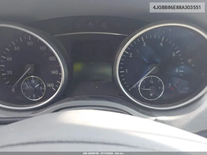 2008 Mercedes-Benz M-Class 3.5L VIN: 4JGBB86E88A303551 Lot: 45598159