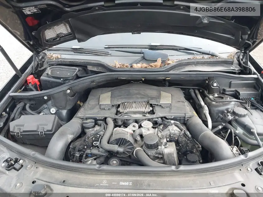 2008 Mercedes-Benz M-Class 3.5L VIN: 4JGBB86E68A398806 Lot: 45598174