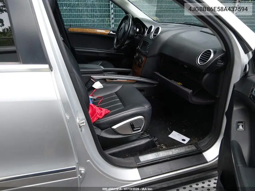 2008 Mercedes-Benz M-Class 3.5L VIN: 4JGBB86E58A437594 Lot: 45621915
