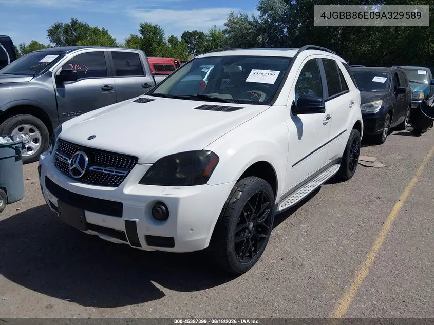 2009 Mercedes-Benz Ml 350 4Matic VIN: 4JGBB86E09A329589 Lot: 45387399