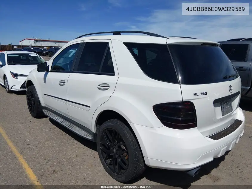 2009 Mercedes-Benz Ml 350 4Matic VIN: 4JGBB86E09A329589 Lot: 45387399
