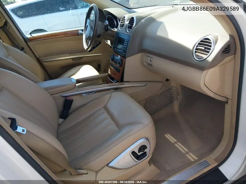 2009 Mercedes-Benz Ml 350 4Matic VIN: 4JGBB86E09A329589 Lot: 45387399