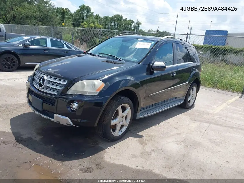 2009 Mercedes-Benz Ml 550 4Matic VIN: 4JGBB72E89A484426 Lot: 45430325