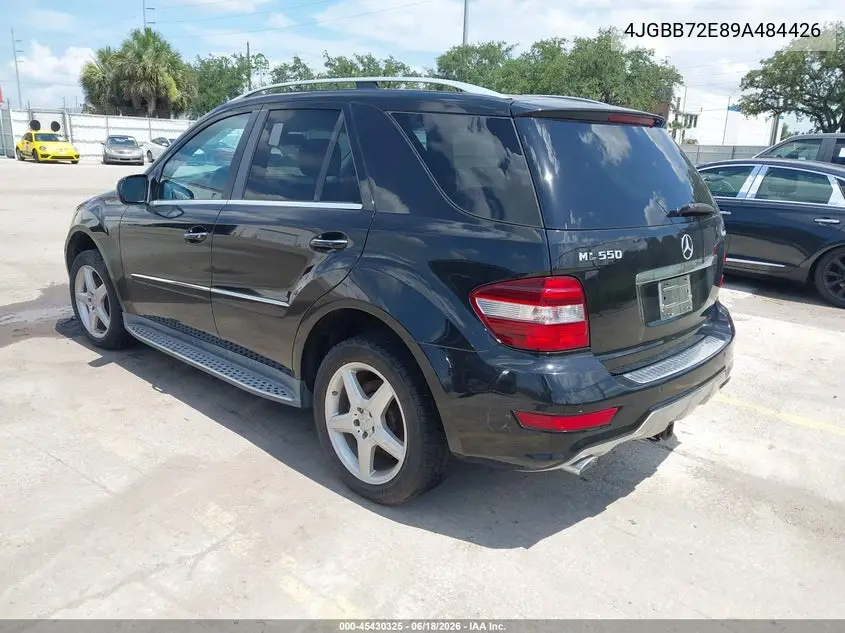 2009 Mercedes-Benz Ml 550 4Matic VIN: 4JGBB72E89A484426 Lot: 45430325