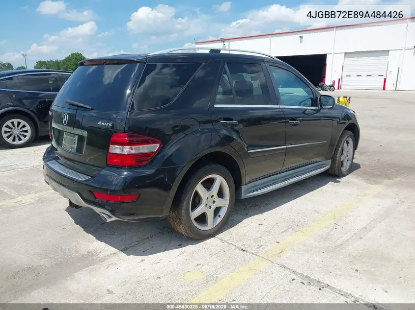 2009 Mercedes-Benz Ml 550 4Matic VIN: 4JGBB72E89A484426 Lot: 45430325