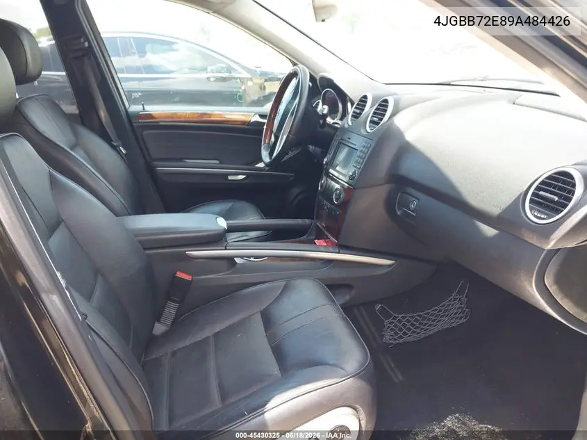 2009 Mercedes-Benz Ml 550 4Matic VIN: 4JGBB72E89A484426 Lot: 45430325
