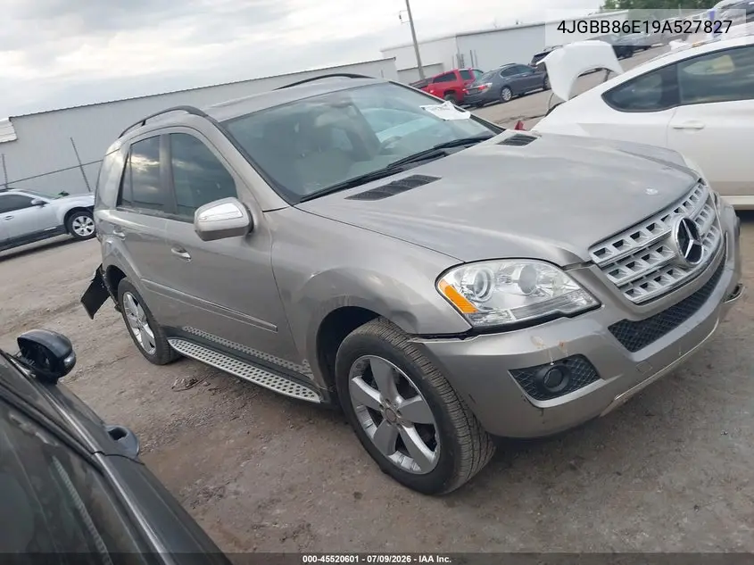 2009 Mercedes-Benz Ml 350 4Matic VIN: 4JGBB86E19A527827 Lot: 45520601