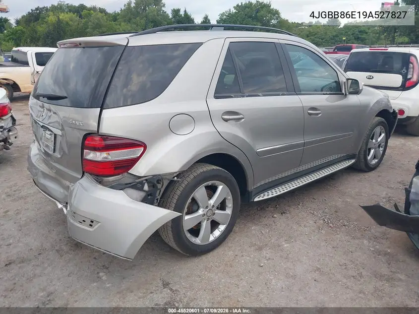 2009 Mercedes-Benz Ml 350 4Matic VIN: 4JGBB86E19A527827 Lot: 45520601