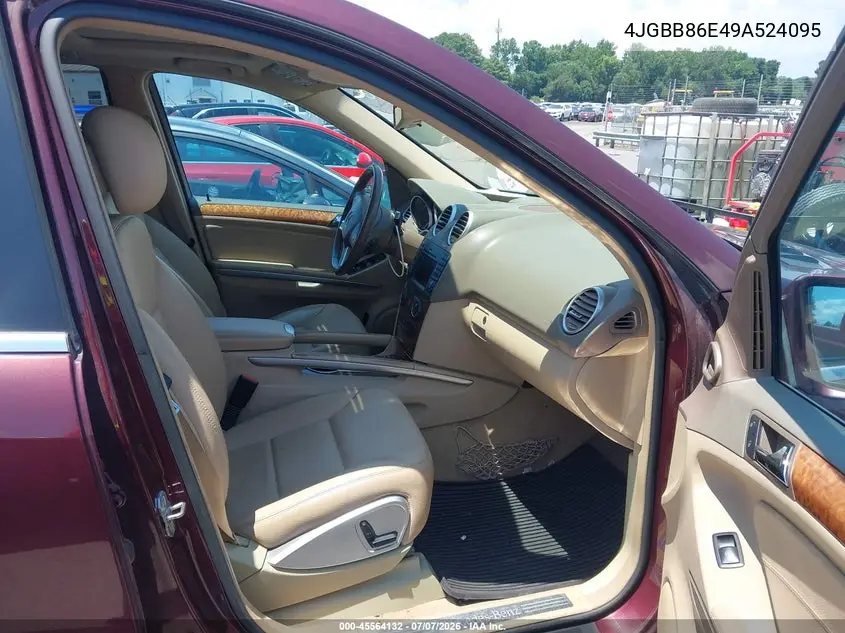 2009 Mercedes-Benz Ml 350 4Matic VIN: 4JGBB86E49A524095 Lot: 45564132