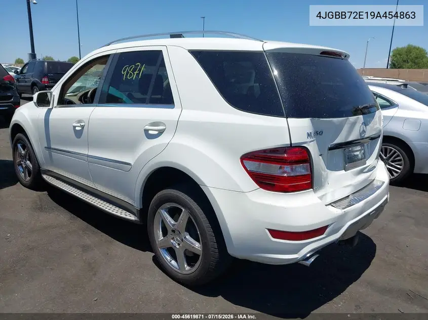 2009 Mercedes-Benz Ml 550 4Matic VIN: 4JGBB72E19A454863 Lot: 45619871