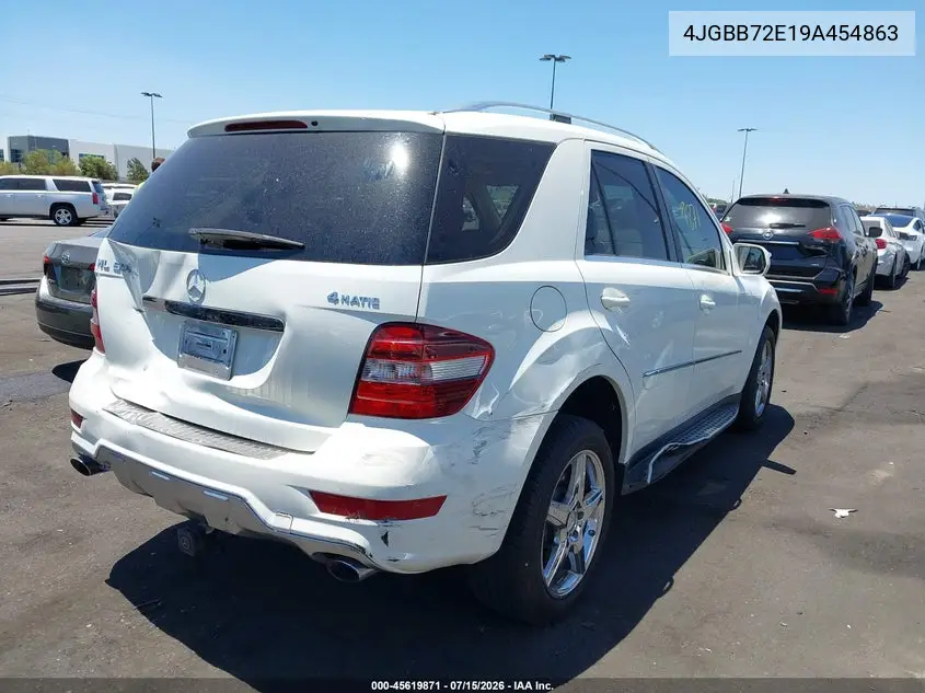 2009 Mercedes-Benz Ml 550 4Matic VIN: 4JGBB72E19A454863 Lot: 45619871