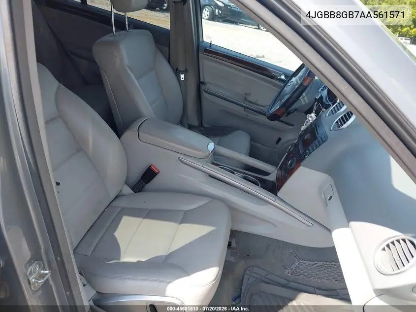 2010 Mercedes-Benz Ml 350 4Matic VIN: 4JGBB8GB7AA561571 Lot: 45681510