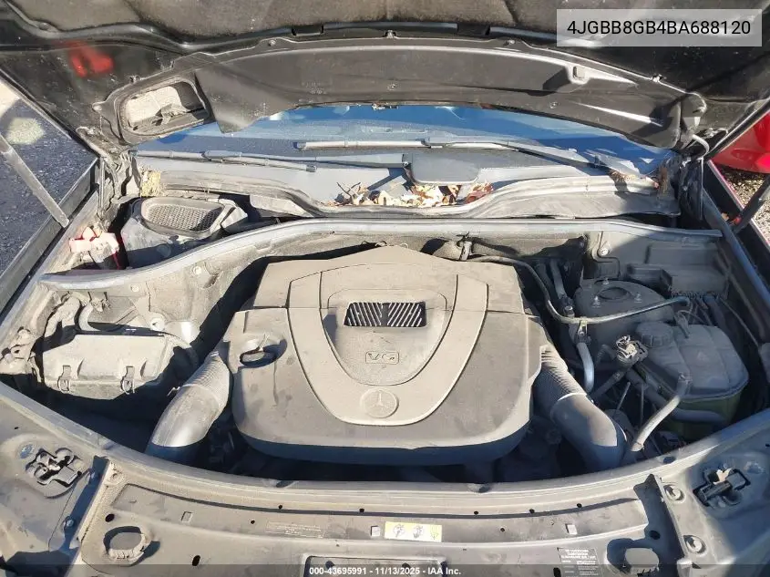 4JGBB8GB4BA688120 2011 Mercedes-Benz Ml 350 4Matic