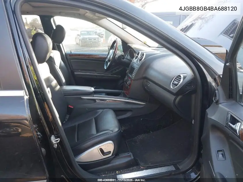 4JGBB8GB4BA688120 2011 Mercedes-Benz Ml 350 4Matic