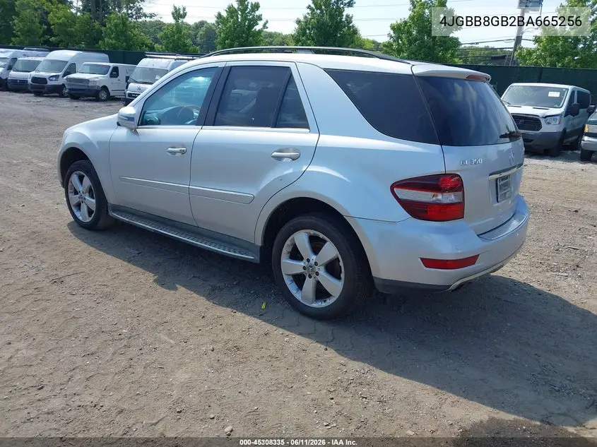 2011 Mercedes-Benz Ml 350 4Matic VIN: 4JGBB8GB2BA665256 Lot: 45308335