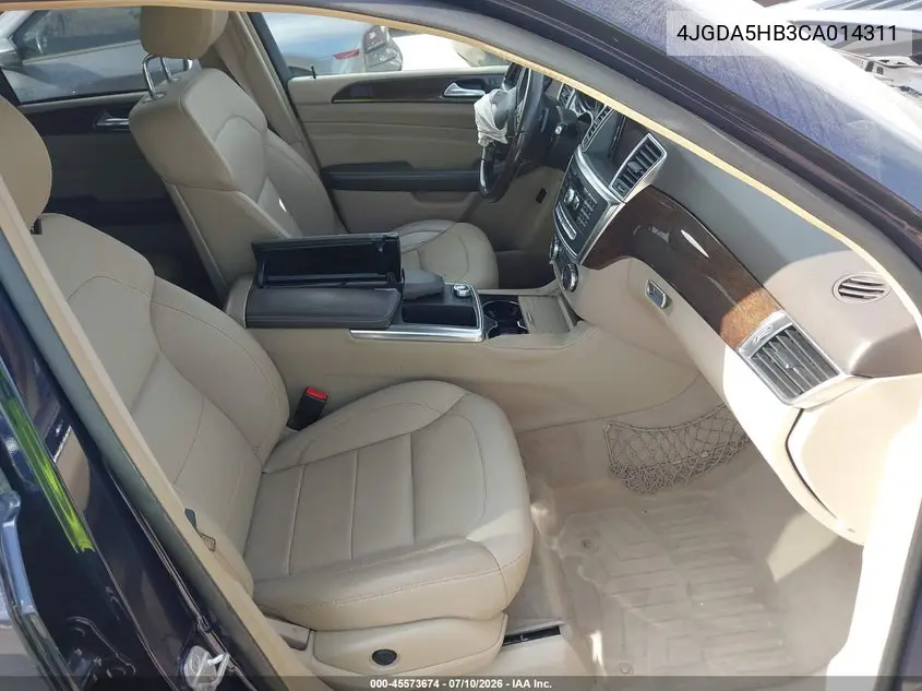 2012 Mercedes-Benz Ml 350 4Matic VIN: 4JGDA5HB3CA014311 Lot: 45573674