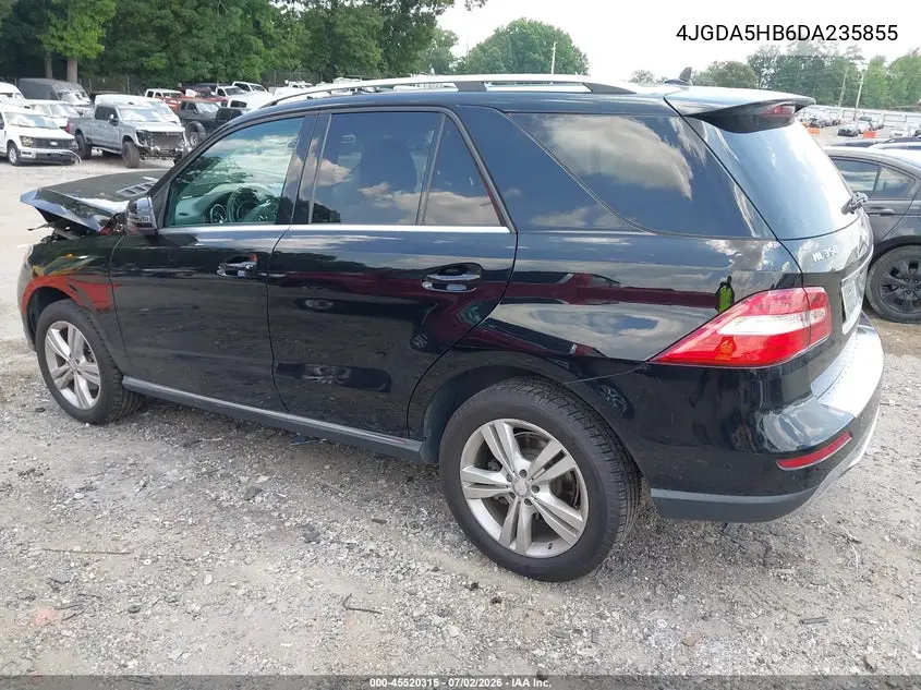 2013 Mercedes-Benz Ml 350 4Matic VIN: 4JGDA5HB6DA235855 Lot: 45520315