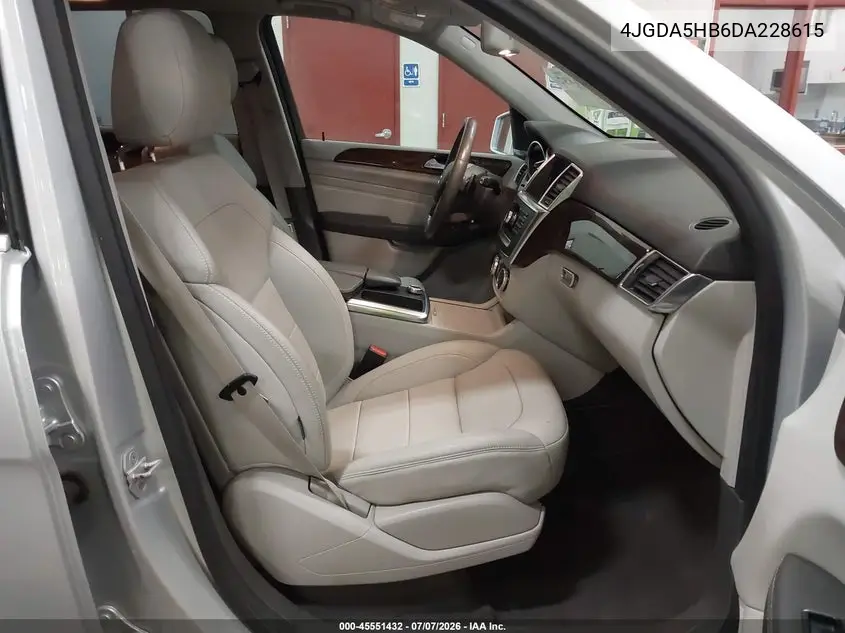 2013 Mercedes-Benz Ml 350 4Matic VIN: 4JGDA5HB6DA228615 Lot: 45551432