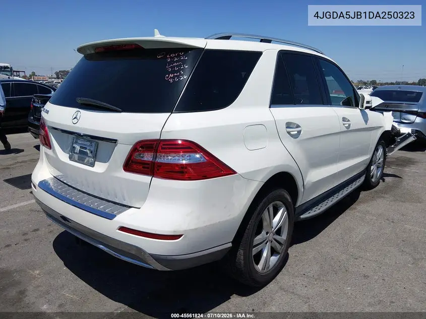2013 Mercedes-Benz Ml 350 VIN: 4JGDA5JB1DA250323 Lot: 45561824