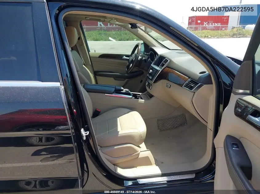 2013 Mercedes-Benz Ml 350 4Matic VIN: 4JGDA5HB7DA222595 Lot: 45569149