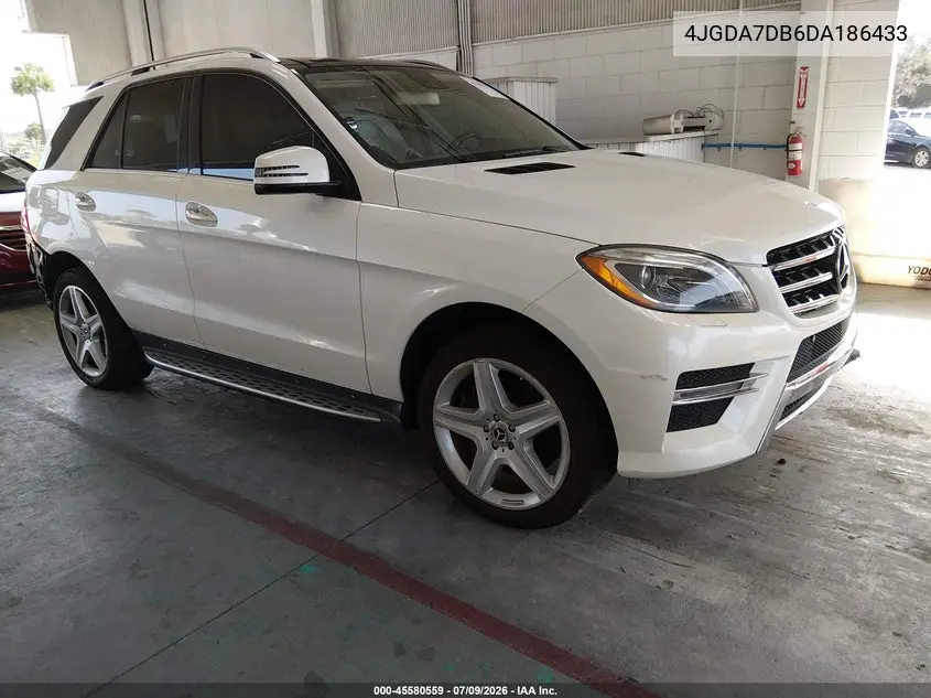 2013 Mercedes-Benz Ml 550 4Matic VIN: 4JGDA7DB6DA186433 Lot: 45580559