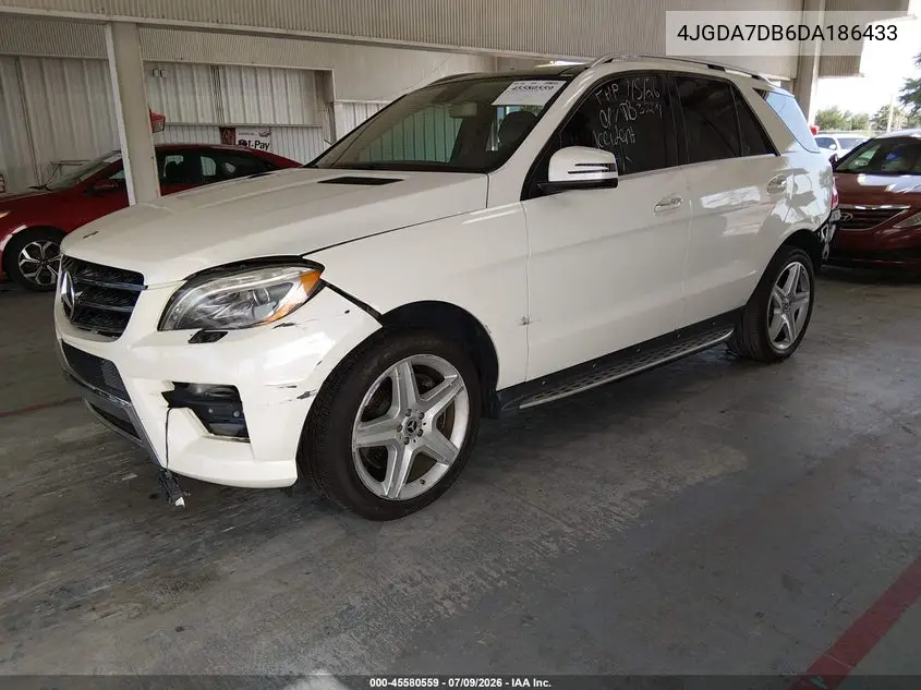 2013 Mercedes-Benz Ml 550 4Matic VIN: 4JGDA7DB6DA186433 Lot: 45580559