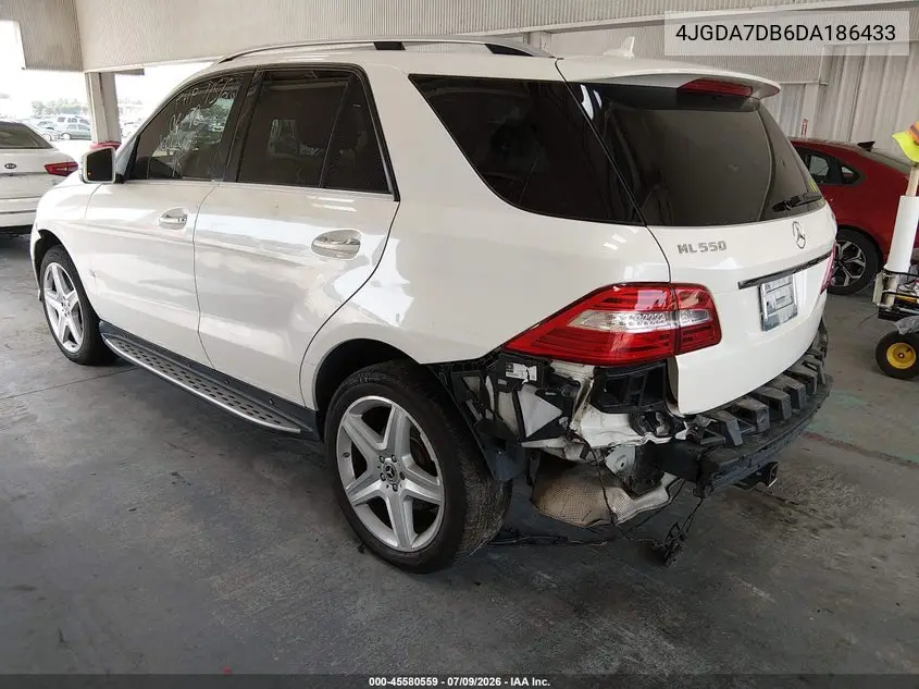 2013 Mercedes-Benz Ml 550 4Matic VIN: 4JGDA7DB6DA186433 Lot: 45580559