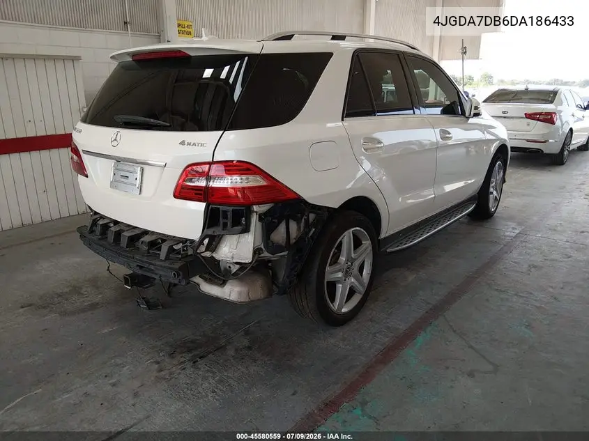 2013 Mercedes-Benz Ml 550 4Matic VIN: 4JGDA7DB6DA186433 Lot: 45580559