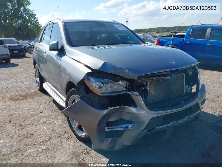 2013 Mercedes-Benz Ml 550 4Matic VIN: 4JGDA7DB5DA123503 Lot: 45603446