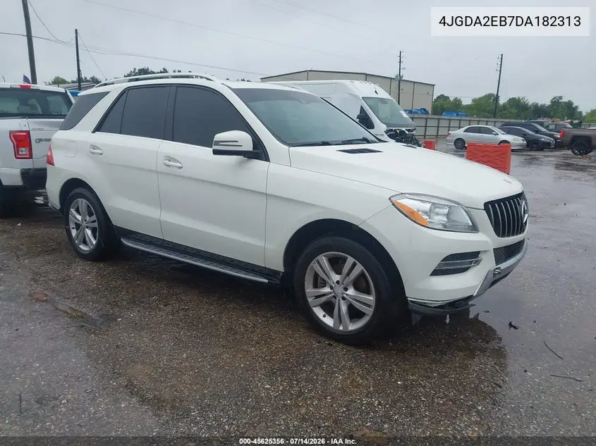 2013 Mercedes-Benz Ml 350 Bluetec 4Matic VIN: 4JGDA2EB7DA182313 Lot: 45625356