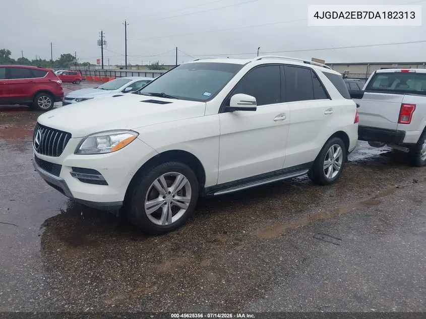 2013 Mercedes-Benz Ml 350 Bluetec 4Matic VIN: 4JGDA2EB7DA182313 Lot: 45625356