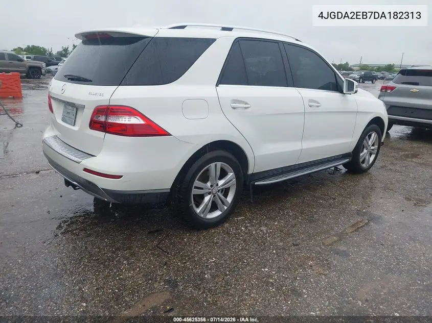 2013 Mercedes-Benz Ml 350 Bluetec 4Matic VIN: 4JGDA2EB7DA182313 Lot: 45625356
