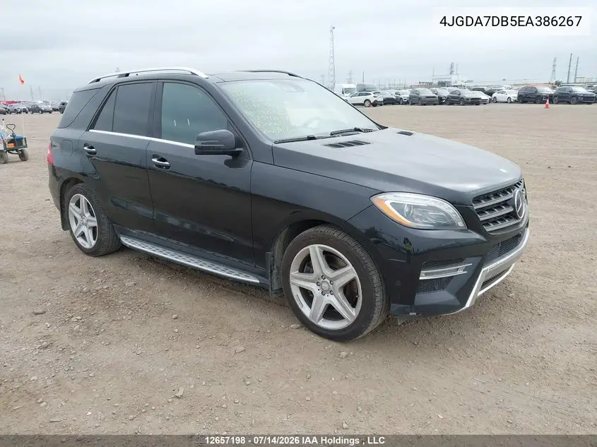 2014 Mercedes-Benz Ml 550 4Matic VIN: 4JGDA7DB5EA386267 Lot: 12657198