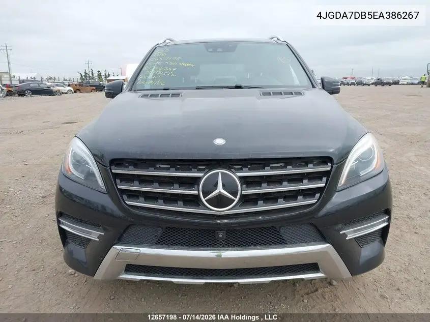 2014 Mercedes-Benz Ml 550 4Matic VIN: 4JGDA7DB5EA386267 Lot: 12657198