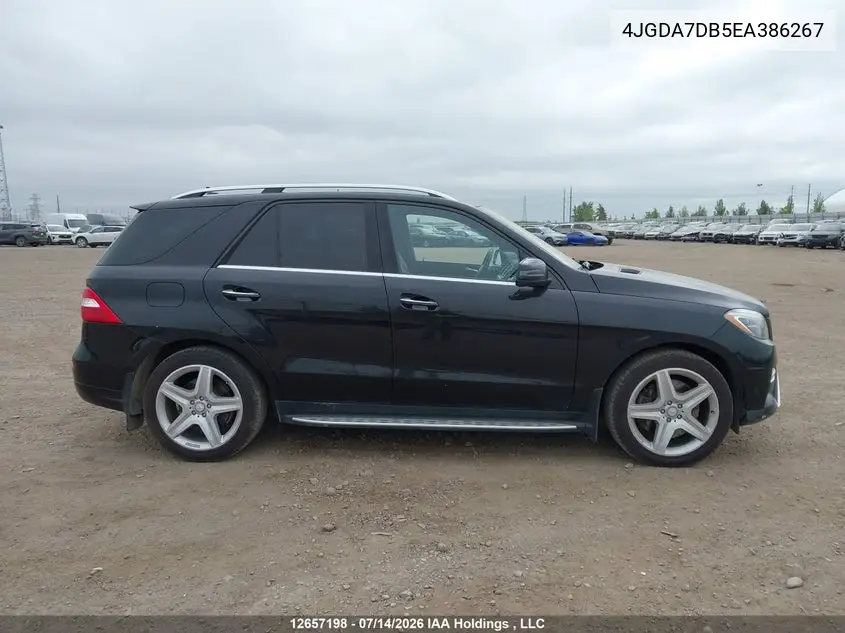2014 Mercedes-Benz Ml 550 4Matic VIN: 4JGDA7DB5EA386267 Lot: 12657198