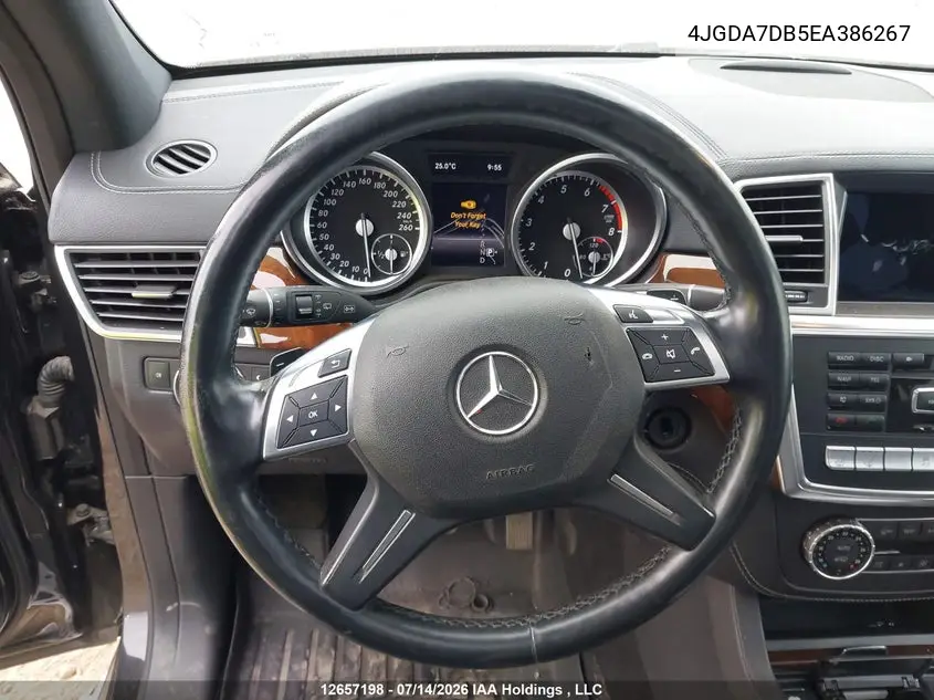 2014 Mercedes-Benz Ml 550 4Matic VIN: 4JGDA7DB5EA386267 Lot: 12657198