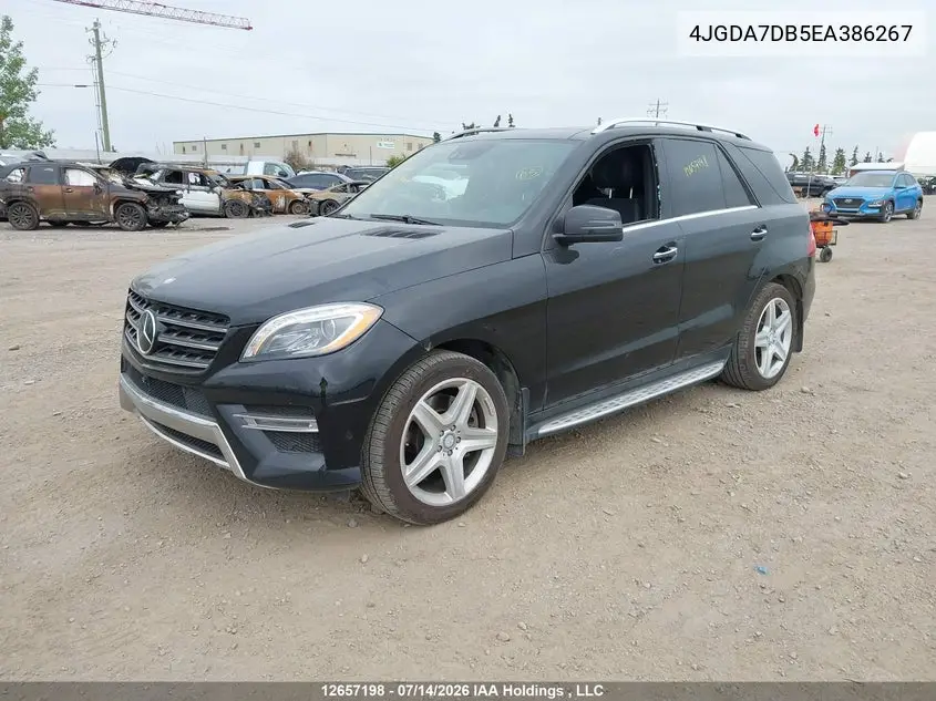 2014 Mercedes-Benz Ml 550 4Matic VIN: 4JGDA7DB5EA386267 Lot: 12657198