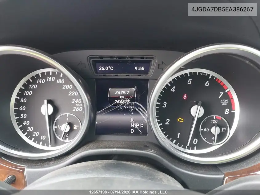 2014 Mercedes-Benz Ml 550 4Matic VIN: 4JGDA7DB5EA386267 Lot: 12657198