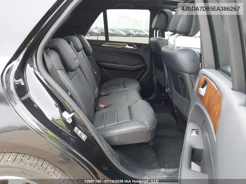 2014 Mercedes-Benz Ml 550 4Matic VIN: 4JGDA7DB5EA386267 Lot: 12657198