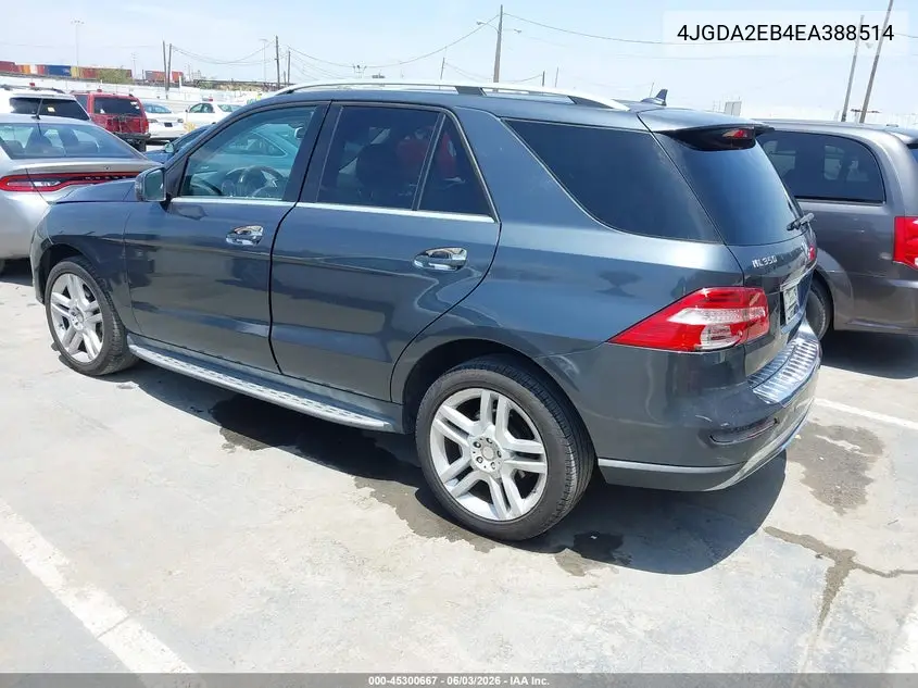 4JGDA2EB4EA388514 2014 Mercedes-Benz Ml 350 Bluetec 4Matic