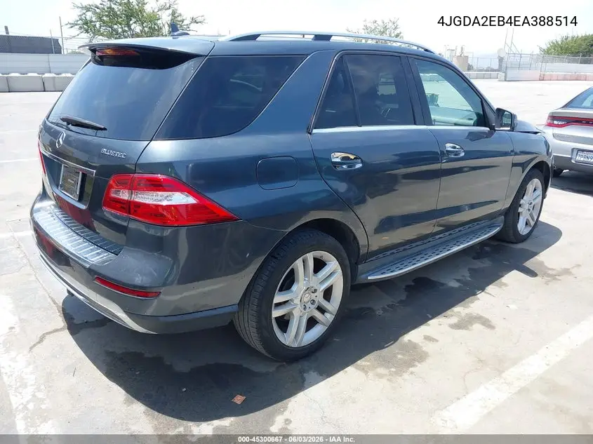 4JGDA2EB4EA388514 2014 Mercedes-Benz Ml 350 Bluetec 4Matic